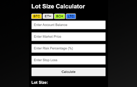 Crypto Lot Size Calculator