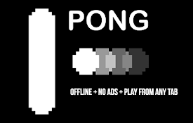 Classic Pong Offline Game for Google Chrome