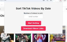 Sort TikTok Videos By Date