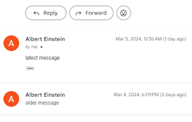 Gmail Reverse Threads - Newest First