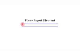 Focus input element