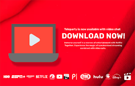 Teleparty is now available with video chat