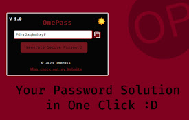 OnePass - Password &amp; Pin Generator
