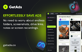 GetAds — Save Ads From Ad Libraries With One Click