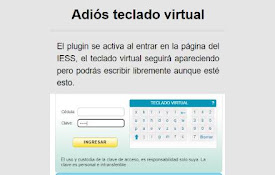 IESS remover teclado virtual