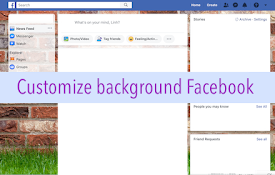 Custom Background Facebook Theme