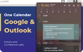 Google 日历 and Outlook