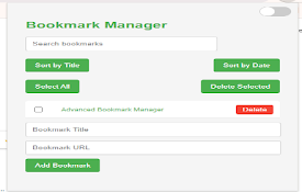 Advanced Bookmark Manager