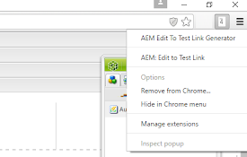 AEM Edit To Test Link Generator