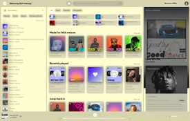 Cream colored spotify