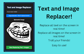 Text and Image Replacer Extension