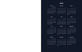 Full Year Calendar Tab