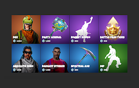 Fortnite - New tab - Current item shop