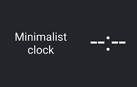 Minimalist clock