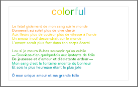colorful
