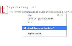 Right-Click Tureng