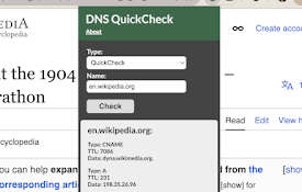DNS QuickCheck