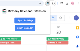Google Calendar Birthday Reminder