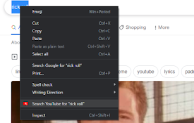 Search on YouTube