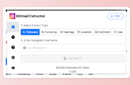 IGEmail Extract Tool - IG Follower Exportor