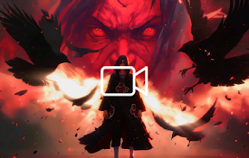 Angry Itachi Murder of Crows Live Wallpaper