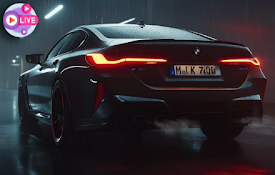 Black BMW M760 Live Wallpaper
