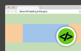 Show All Padding &amp; Margins