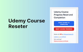 Udemy Progress Reset and Completer