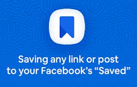 Save to Face Book. From web to Saved FB