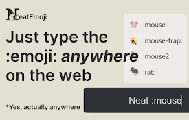 Neat Emoji - Text to emoji with AI