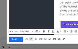 Insert and Send HTML with Gmail