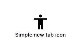 Simple new tab icon