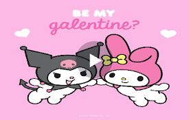 Romantic Kuromi: Valentine&#39;s Day Magic Live Wallpaper