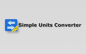 Simple Units Converter (Lite)