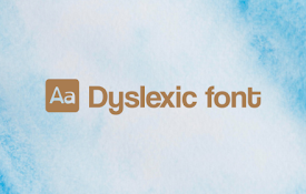 Dyslexic font