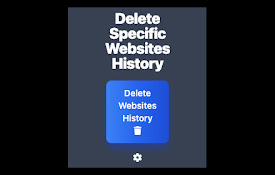 Delete Specific Websites History