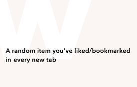 Waytab - your bookmarks/favs in a new tab