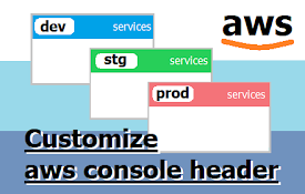 Customize AWS Console Header