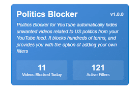 Politics Blocker for YouTube