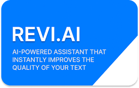 Revi.AI — check grammar and improve text using AI