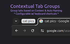 Contextual Tab Groups - Auto create groups when opening a new tab