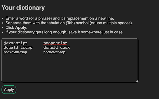 Plugin Screenshot