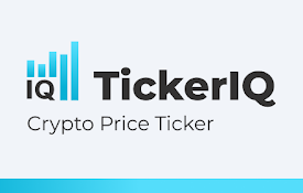 TickerIQ Crypto Price Ticker
