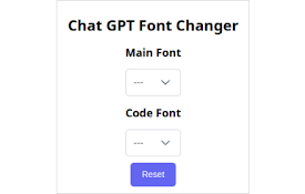 Chat GPT Font Changer