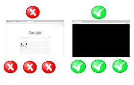 New Tab Blank Black Page