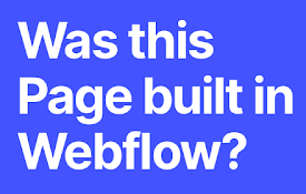 Webflow Checker