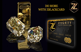 ZBlackCard Luxury Metal Prepaid Debit Card