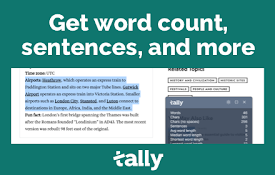 Word Counter (Tally)