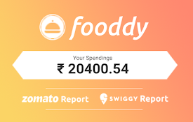 Spending Calculator for Swiggy™ and Zomato™