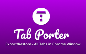 Tab Porter - Export &amp; Restore Chrome Windows